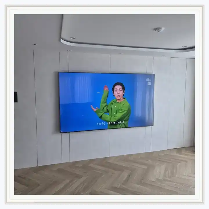 벽걸이TV 거치대 참고 사진 · 보라매SK뷰 설치 조건