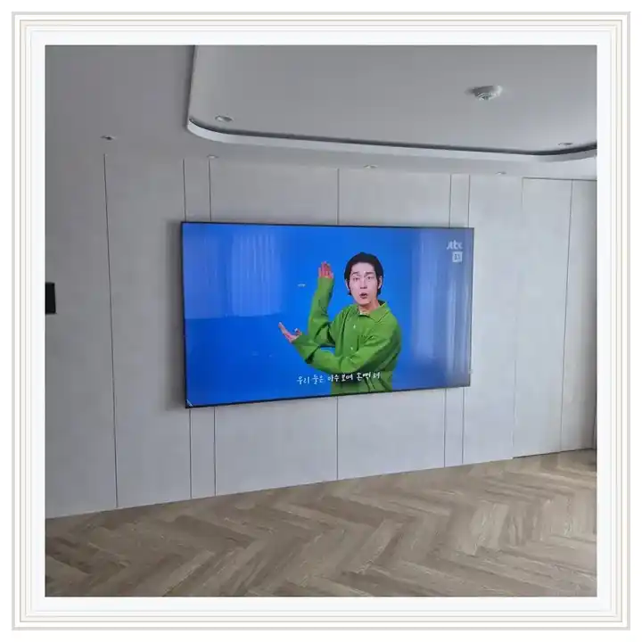 벽걸이TV 거치대 참고 사진 · 마포아이파크포레 설치 조건