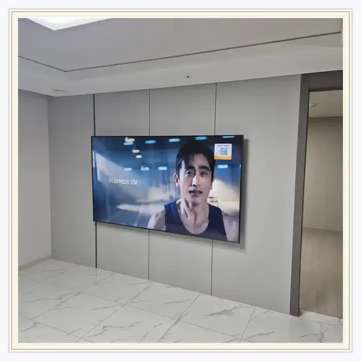 벽걸이TV 거치대 참고 사진 · 이든채 설치 조건