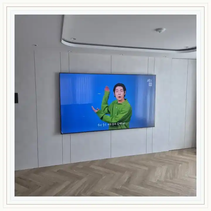 벽걸이TV 거치대 참고 사진 · 스위트드림신월 설치 조건
