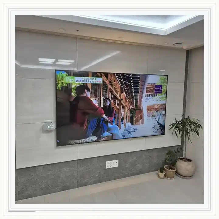 벽걸이TV 거치대 참고 사진 · 북한산두산위브 설치 조건